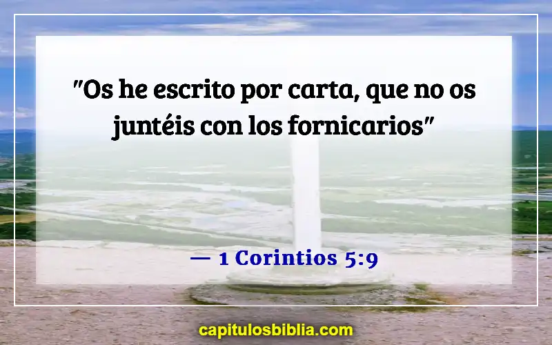 Versículos de la Biblia sobre creyentes casándose con no creyentes (1 Corintios 5:9)