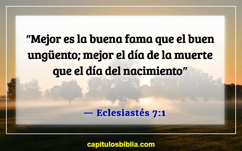 Versículos de la Biblia sobre la celebración de cumpleaños (Eclesiastés 7:1)