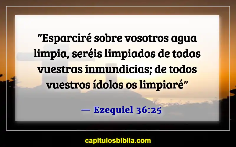 Versículos bíblicos sobre el bautismo (Ezequiel 36:25)