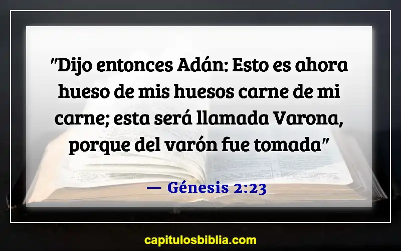 Versículos de la Biblia sobre el matrimonio saludable (Génesis 2:23)