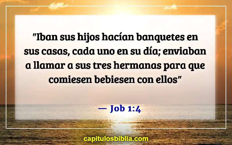 Versículos de la Biblia sobre la celebración de cumpleaños (Job 1:4)
