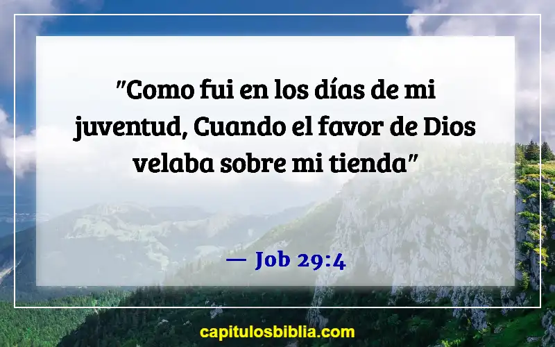 Versículos de la Biblia sobre Jesús como amigo (Job 29:4)