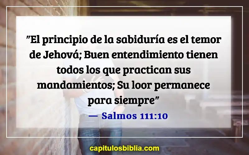 Versículos bíblicos sobre el temor del Señor (Salmos 111:10)